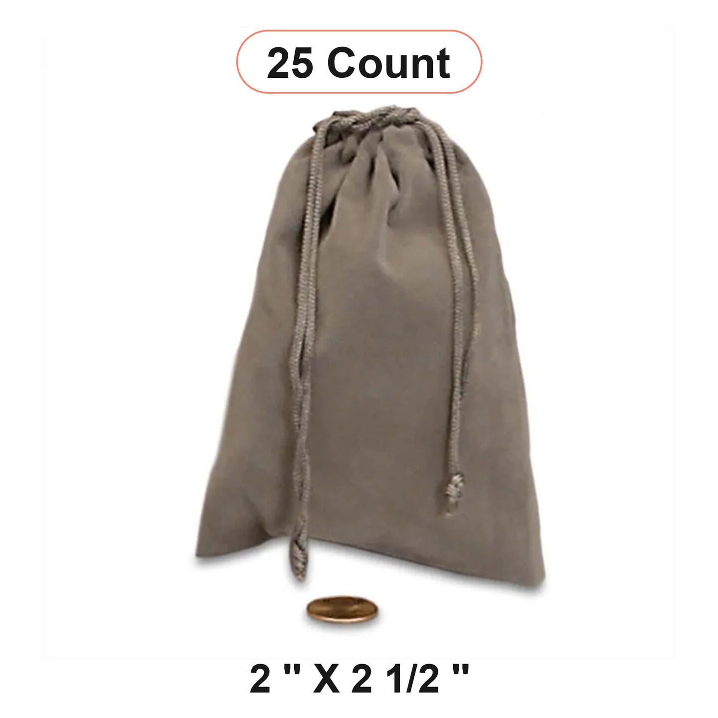 Velour Jewelry Pouch 2&#x22; x 2 1/2&#x22; Elegant Storage