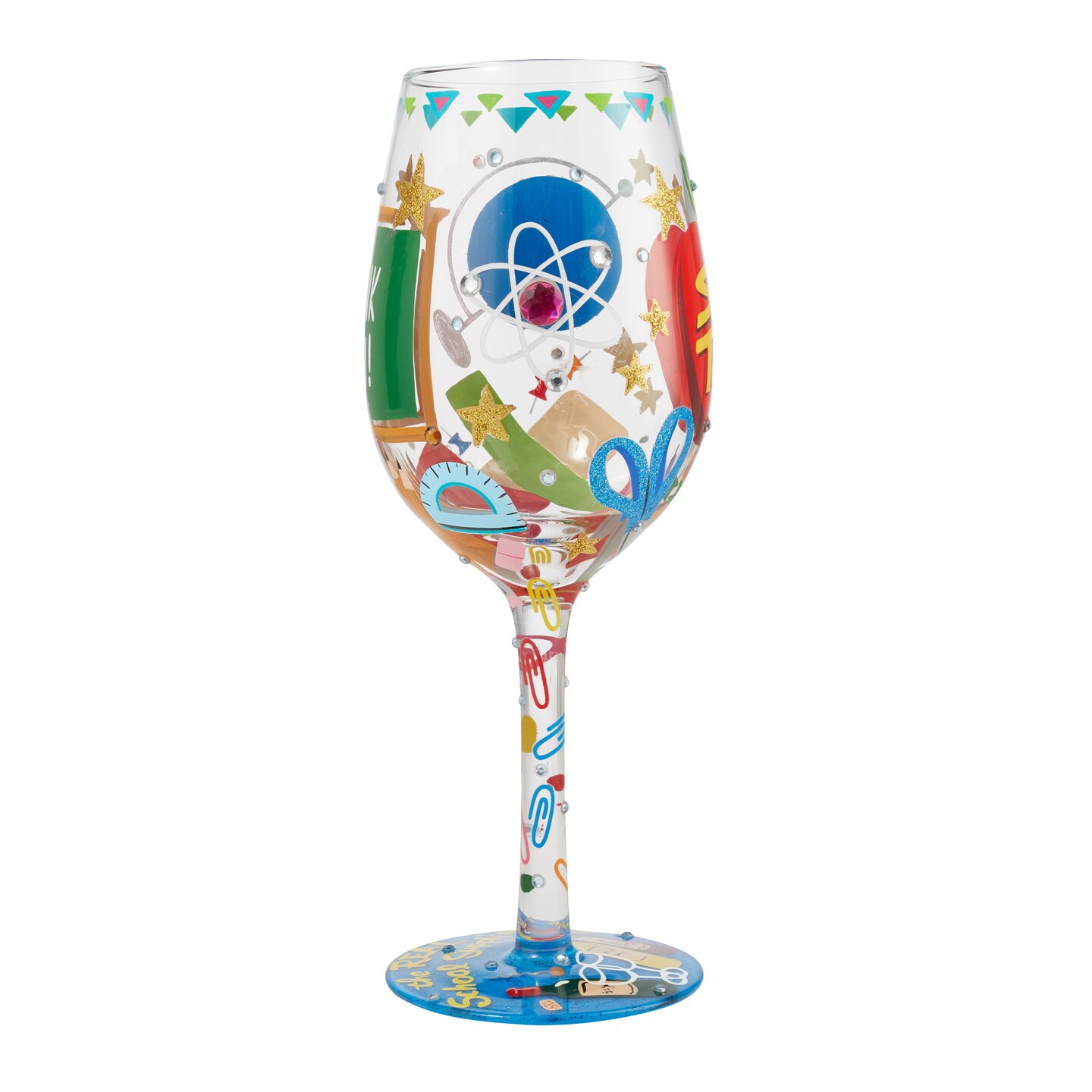Enesco Lolita Super Teacher Wine Glass