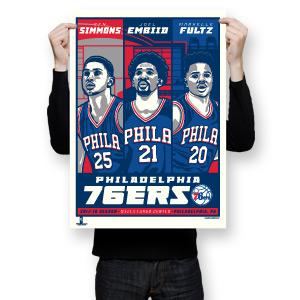Phenom Gallery Ben Simmons Rookie Philadelphia 76ers 2017-18 Season Serigraph