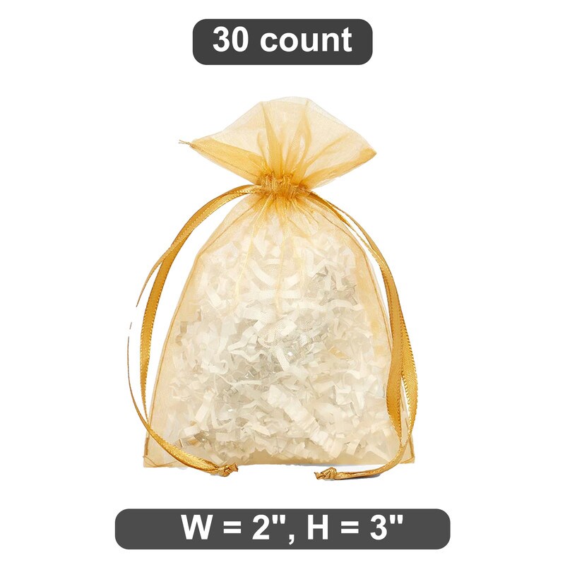 Standard Organza Bags 2&#x201D; x 3&#x201D; Elegant Gift Wrapping