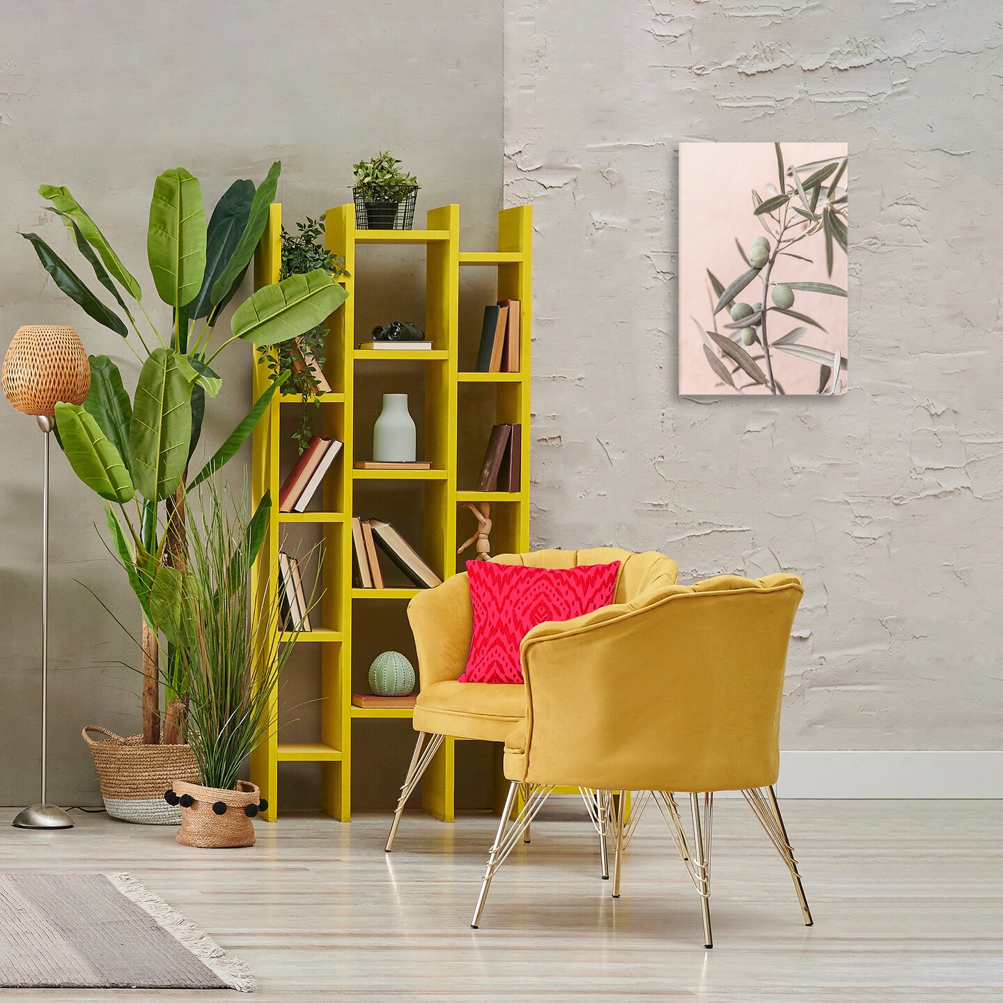 Stupell Industries Spanish Olive Branch Canvas Wall Art Design by Sisi and Seb