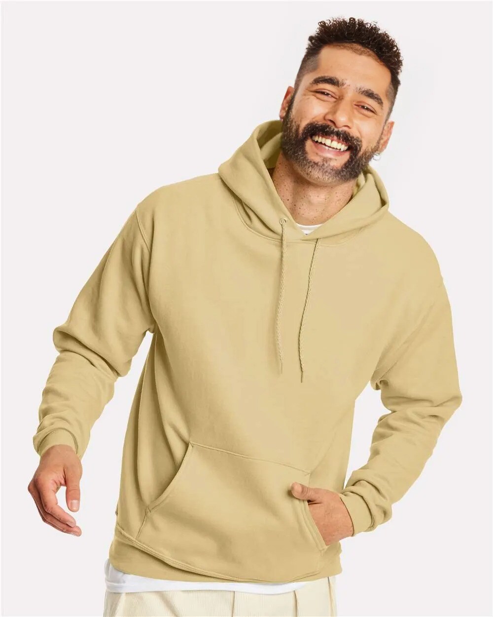 Hanes Unisex Eco Friendly Midweight Pouch Pocket Hooded Sweatshirt For Layering Outfits