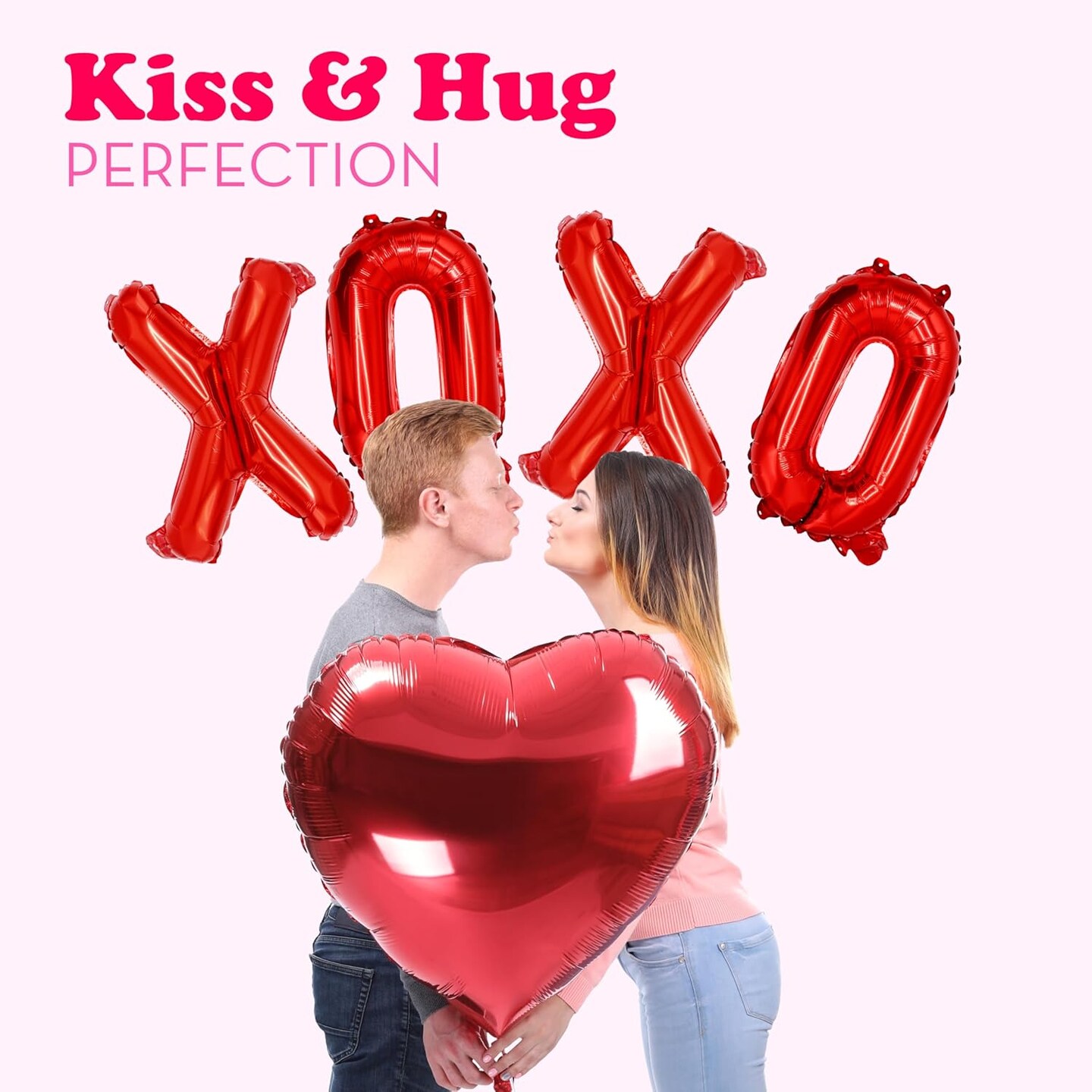 4E&#x27;s Novelty 16 Inch XOXO Balloons - Valentine&#x27;s Day Party Supplies Decorations