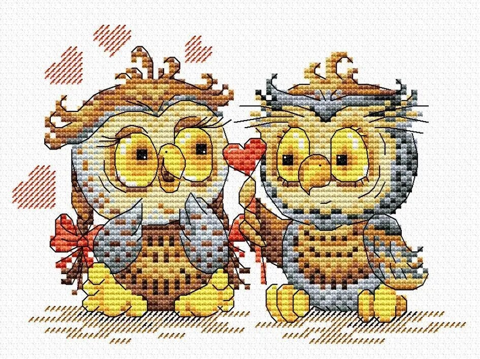 Love in the Air! SM-087  Counted Cross Stitch Kit