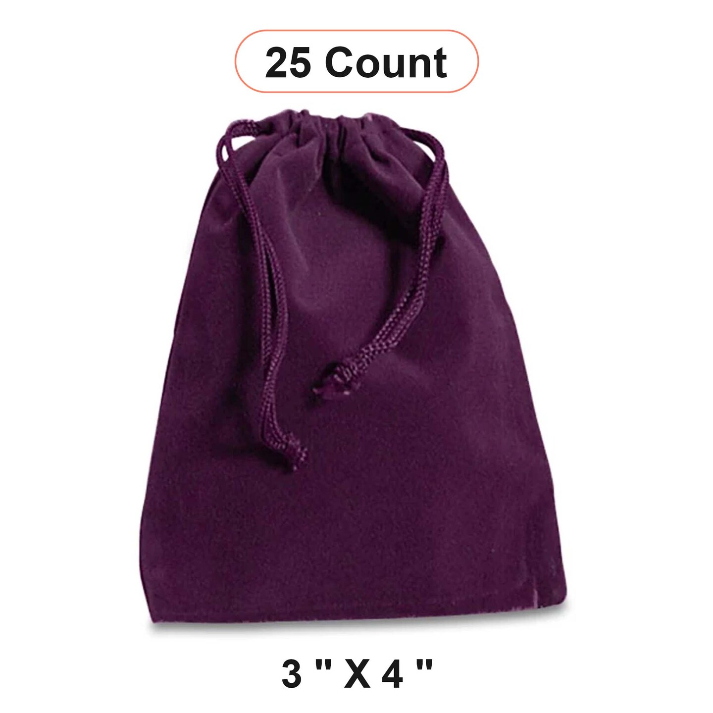Velour Jewelry Bags 3&#x22; x 4&#x22; Gift Packaging