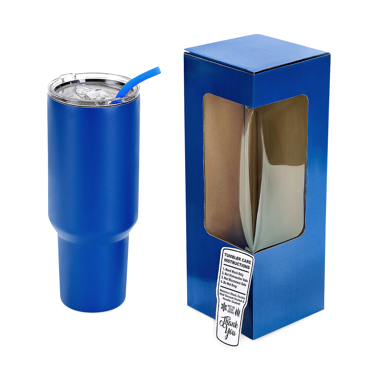 Makerflo 40 oz Powder Coated Tumbler with Sliding Splash &#x26; Leak Proof Lid and Handle Sold Separately, Ideal for Craft and Personalization (Laser Engraving, UV DTF, Epoxy, and Vinyl)