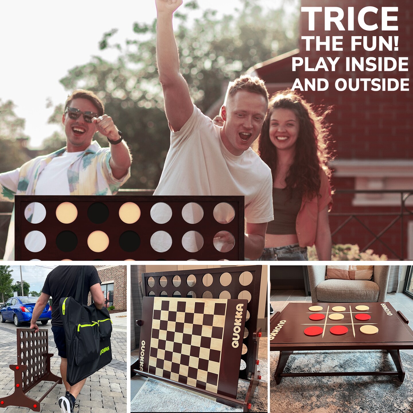Giant 4-in-1 Connect Outdoor Game