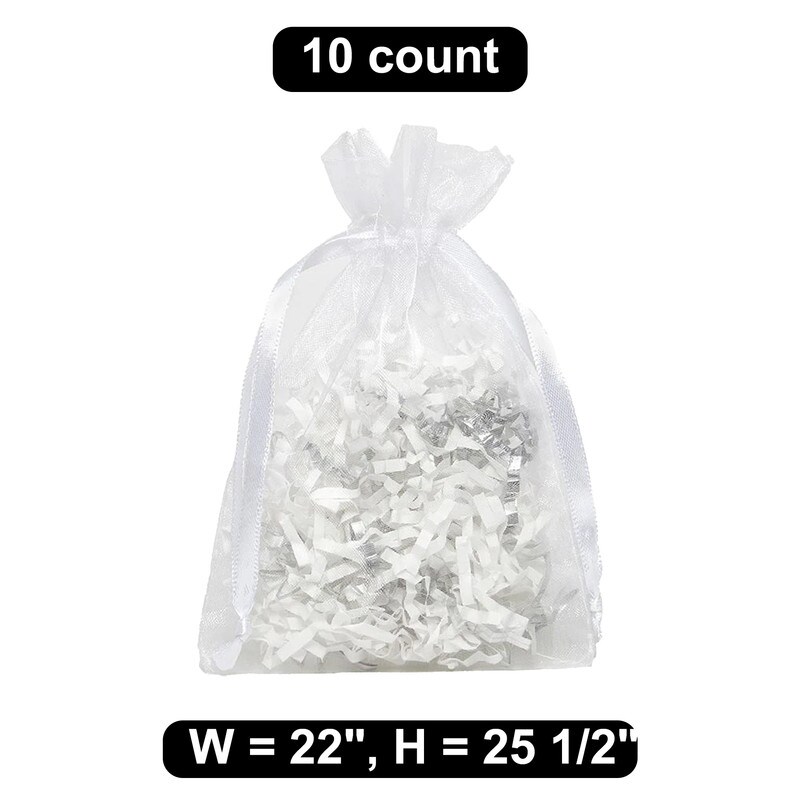 22&#x22; x 25 1/2&#x22; Organza Bag Jumbo Sized for Bulkier Gifts