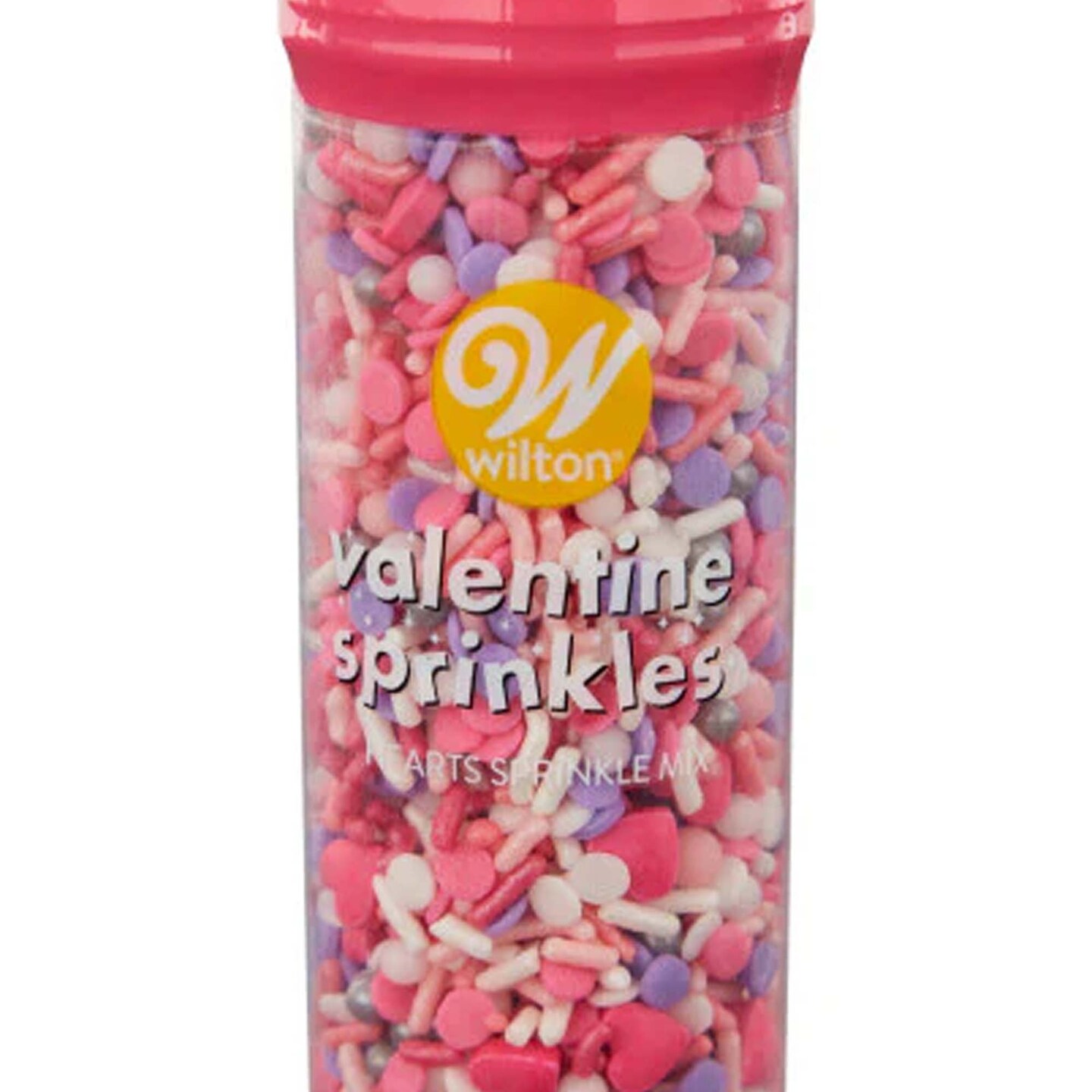 Wilton Purple and Pink Hearts Valentine&#x27;s Day Sprinkle Mix 4.08 oz.