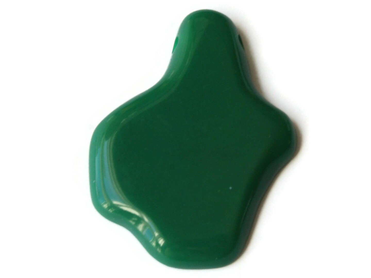 52mm Green Vintage Lucite Blob Pendant