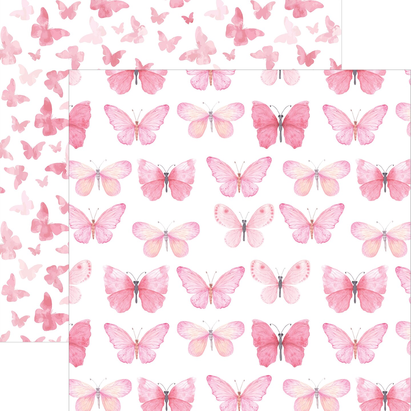 PINK COLORWAYS PATTERN II 12 X12 SCRAPBOOK PAPER SET