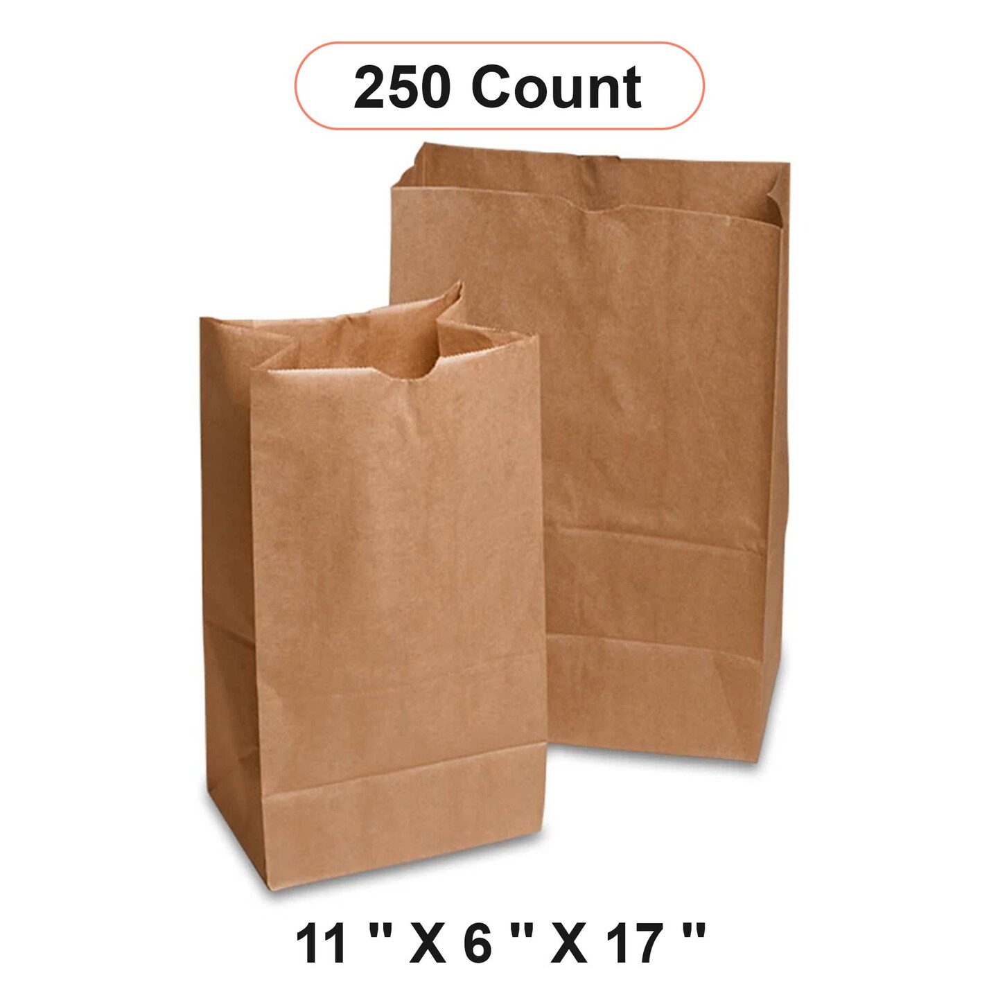 Shorty Market Carry Bags 11&#x27;&#x27; x 6&#x27;&#x27; x 17&#x27;&#x27; Wrap