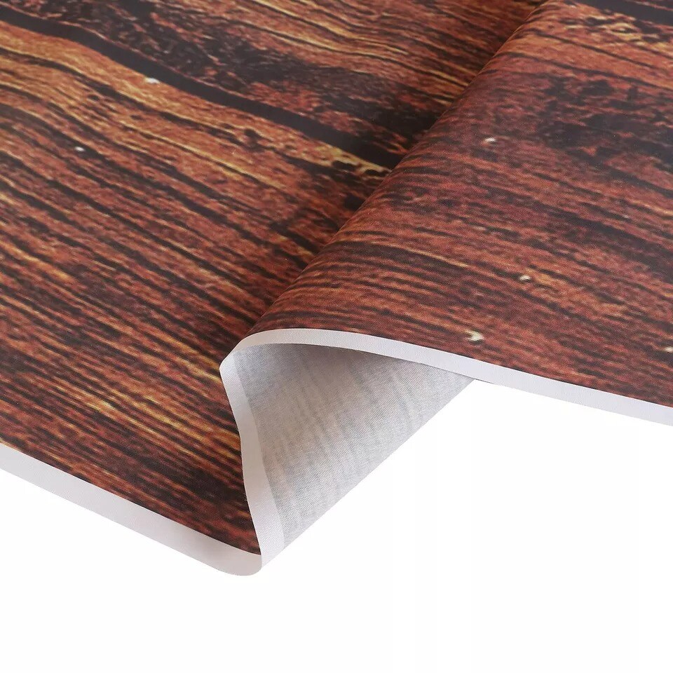8 ft Brown Vinyl Photography Background Vintage Wood Printed BACKDROP Events