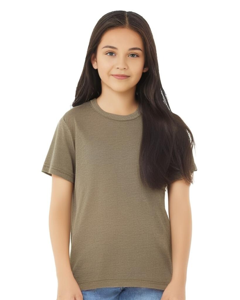 BELLA + CANVAS® Triblend Crew Neck Short Sleeve Tee Shirt For Youth - 3413Y