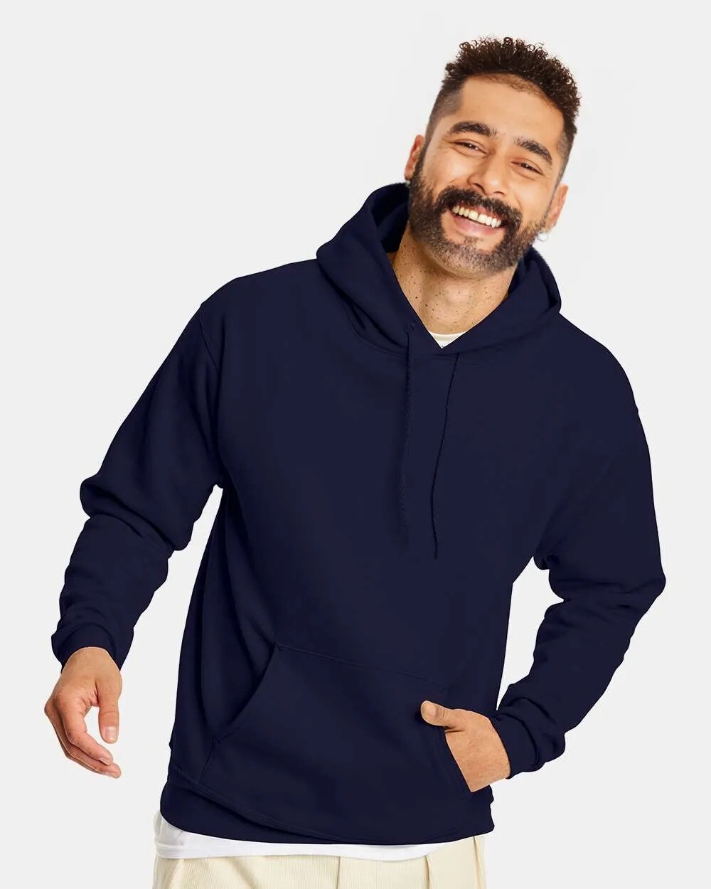 Hanes Unisex Eco Friendly Midweight Pouch Pocket Hooded Sweatshirt For Layering Outfits