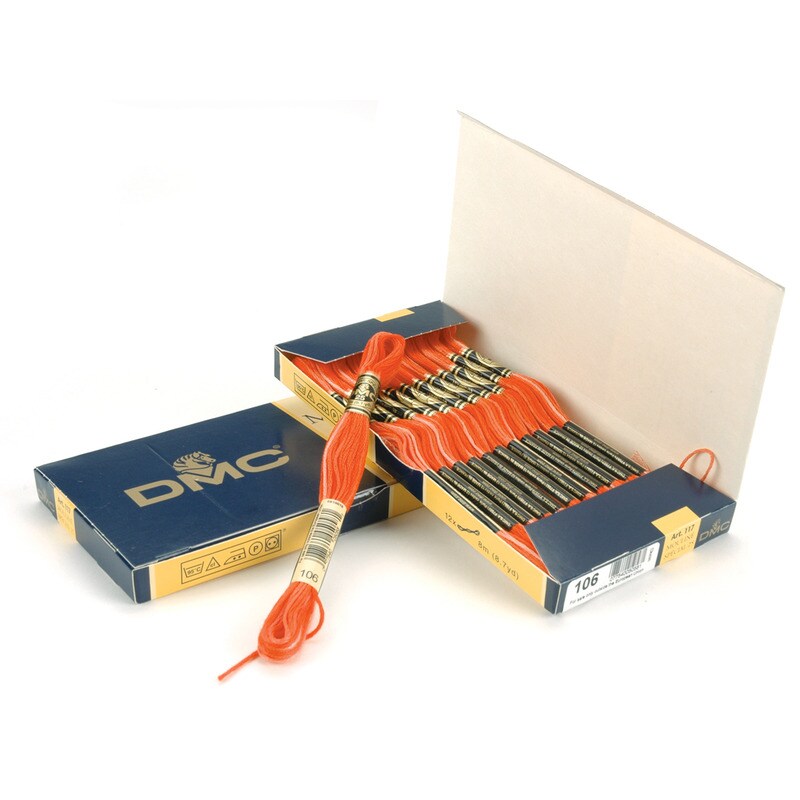 DMC 106 Variegated Coral - Six Strand Embroidery Cotton 8.7 Yards