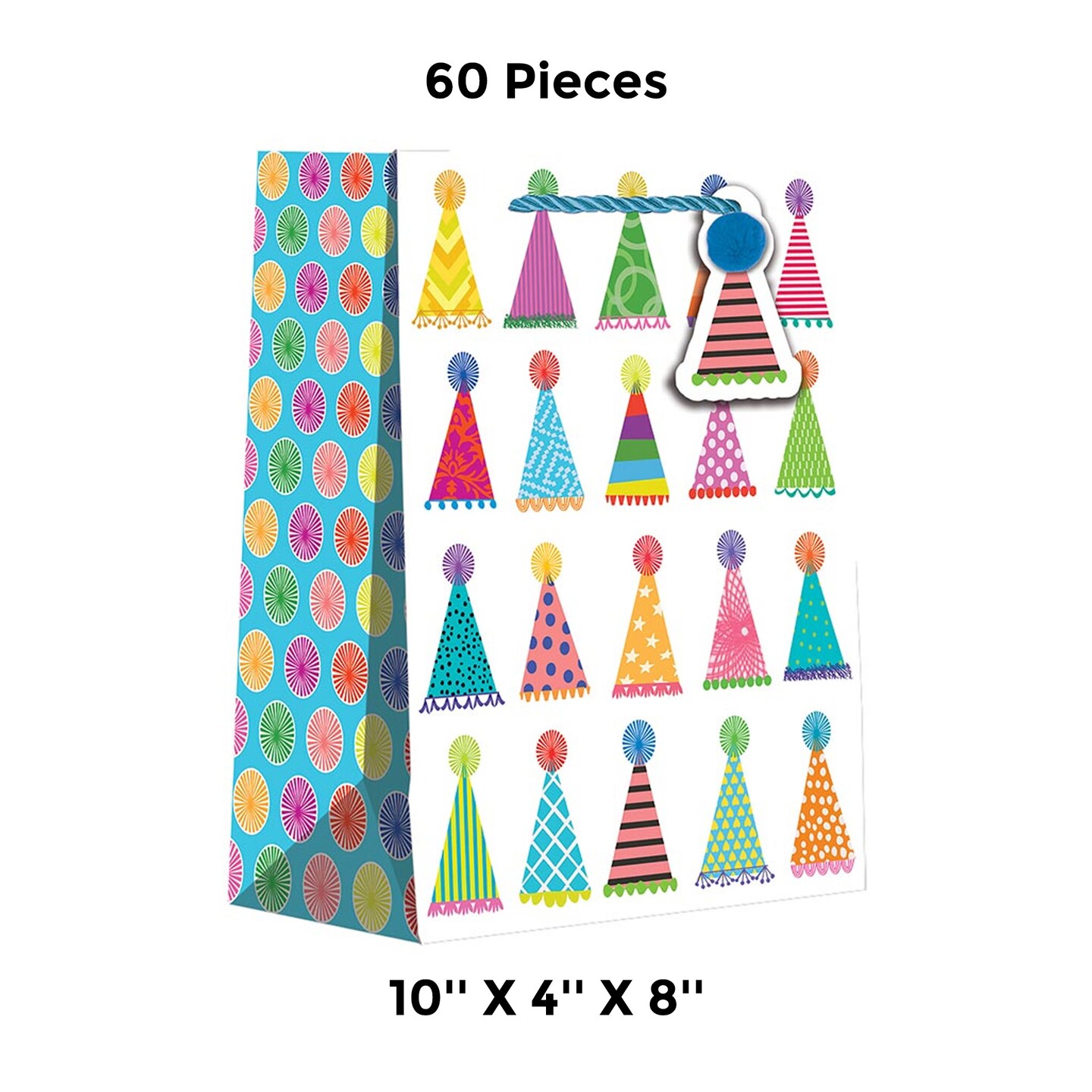 Versatile Patterned Gift Bags 10&#x22; X 4&#x22; X 8&#x22;