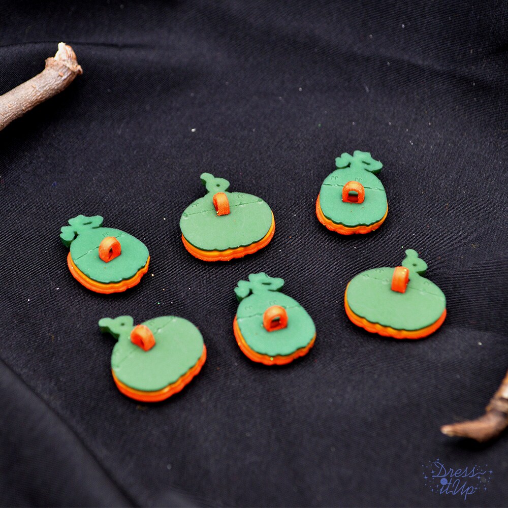 Dress It Up Button Shop Glitter Pumpkins