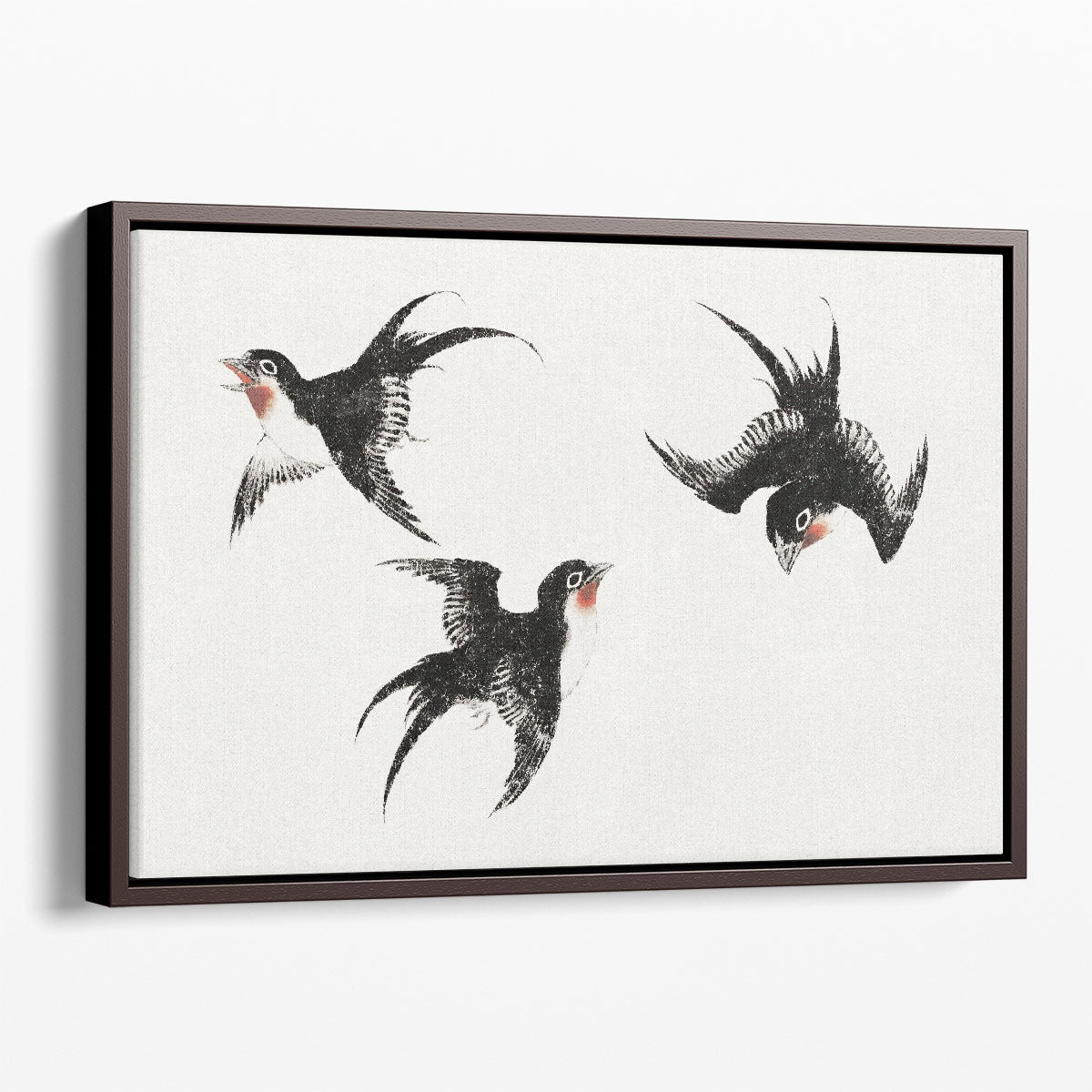 絵画 bird Katsushika Hokusai 1814 Birds Sketch Wall Art – Japanese Vintage