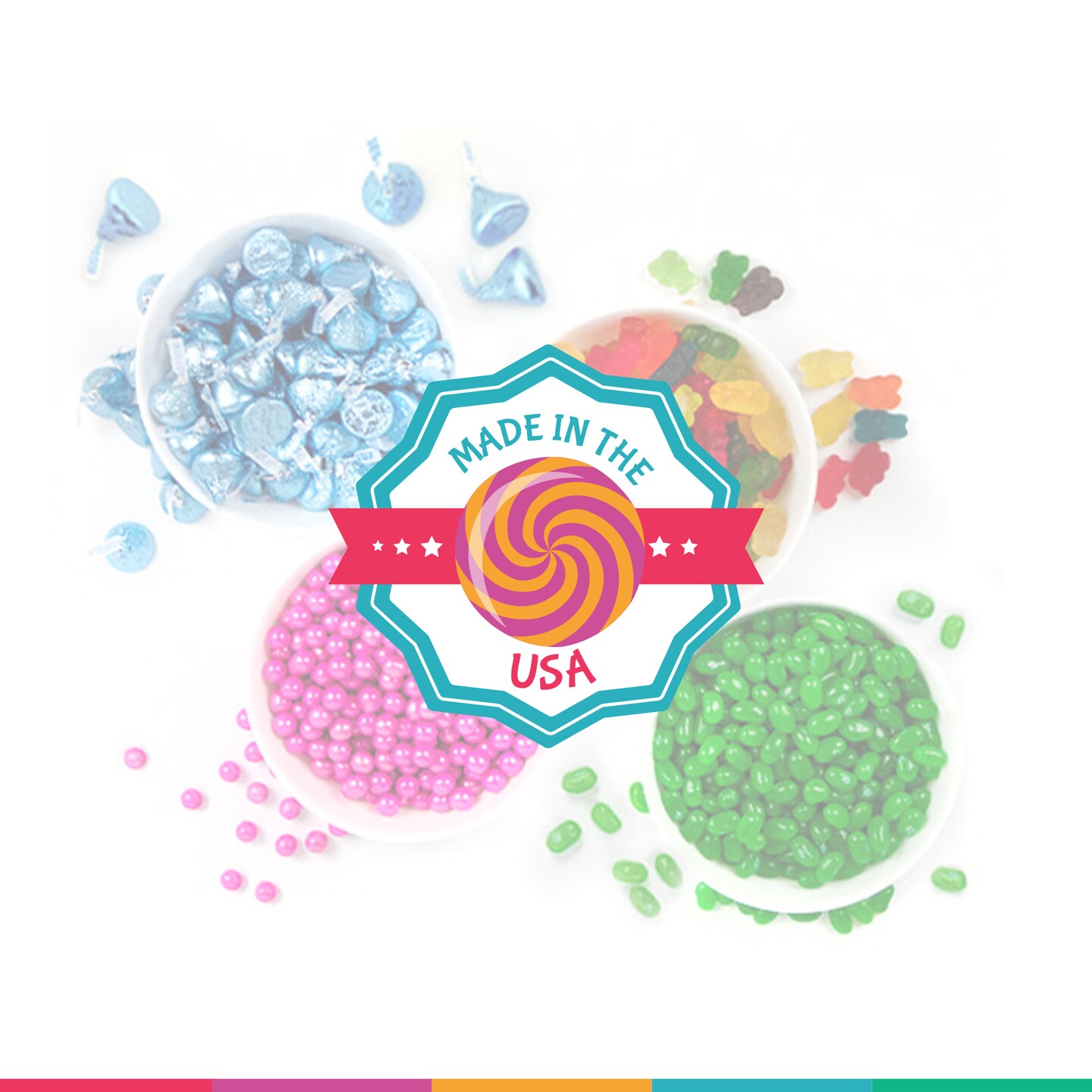 Just Candy Assorted Flat Lollipops
