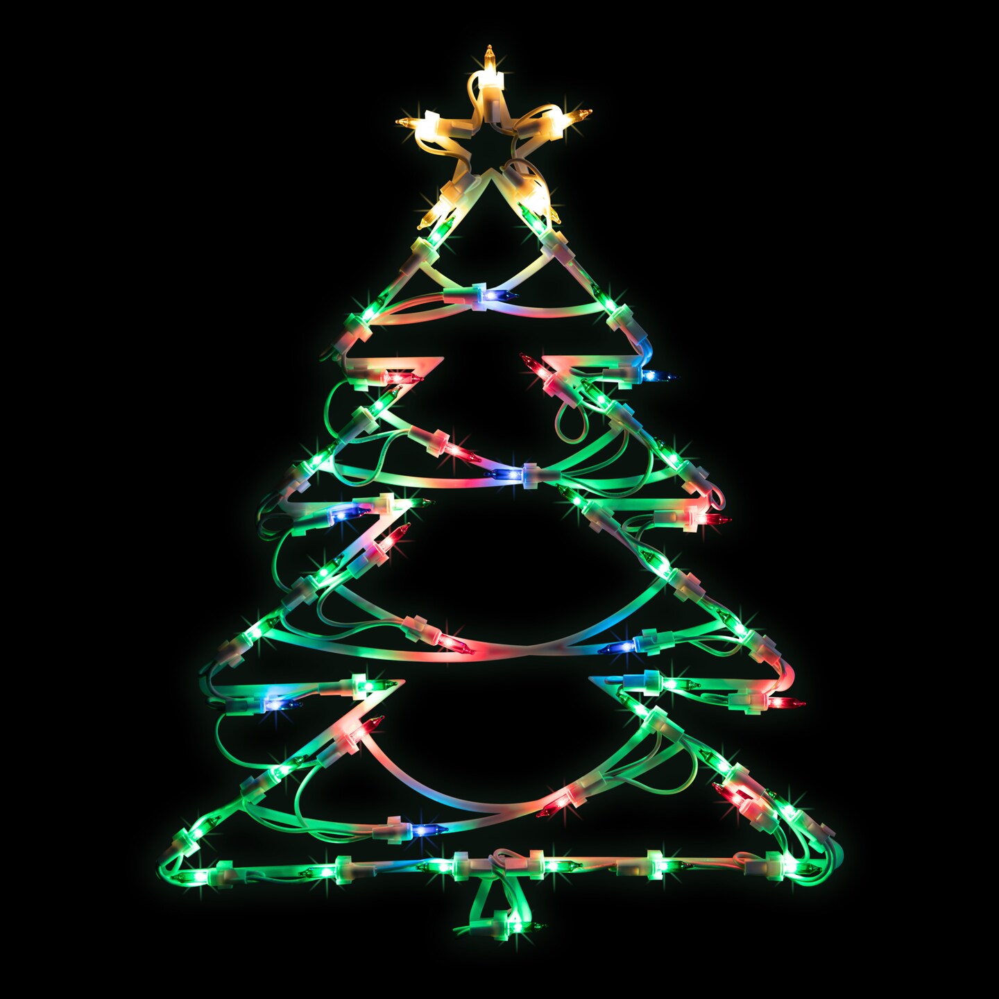 Northlight 18&#x22; Lighted Christmas Tree Window Silhouette
