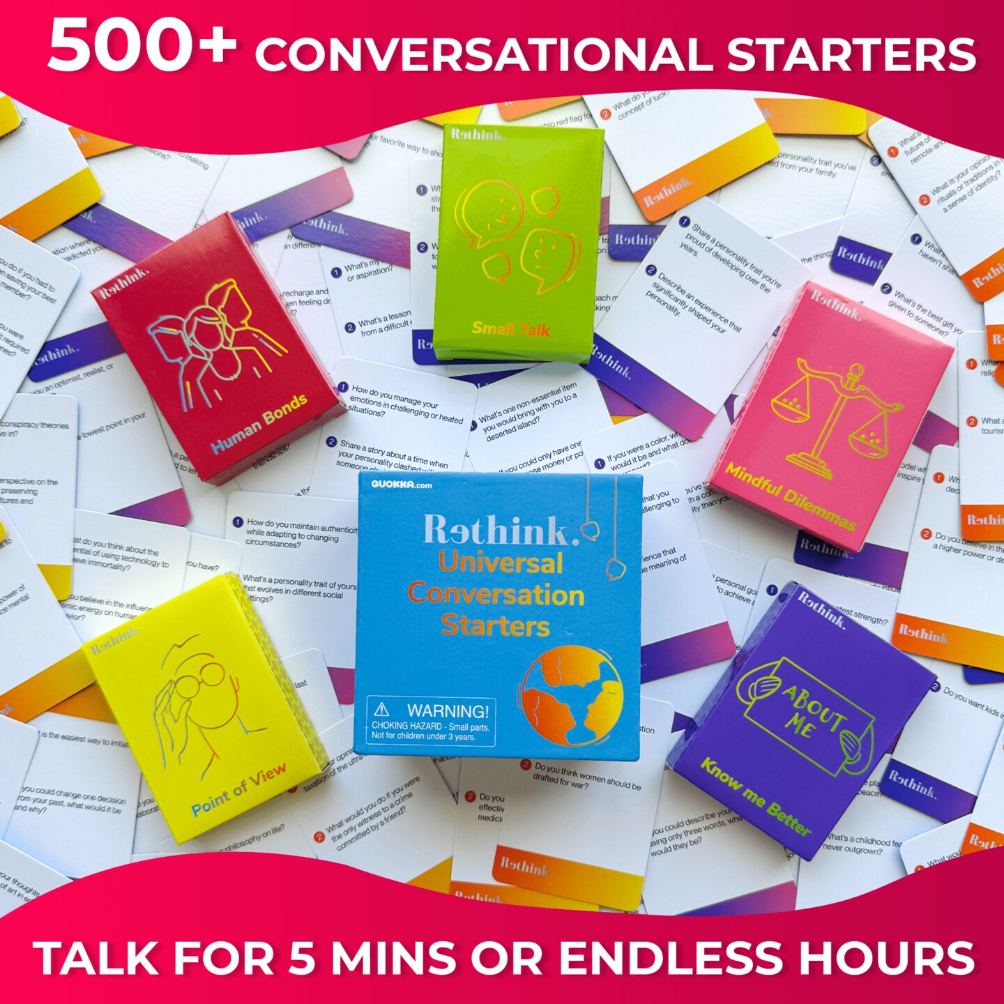 Rethink!: Conversation Starters Universal | 250 Cards