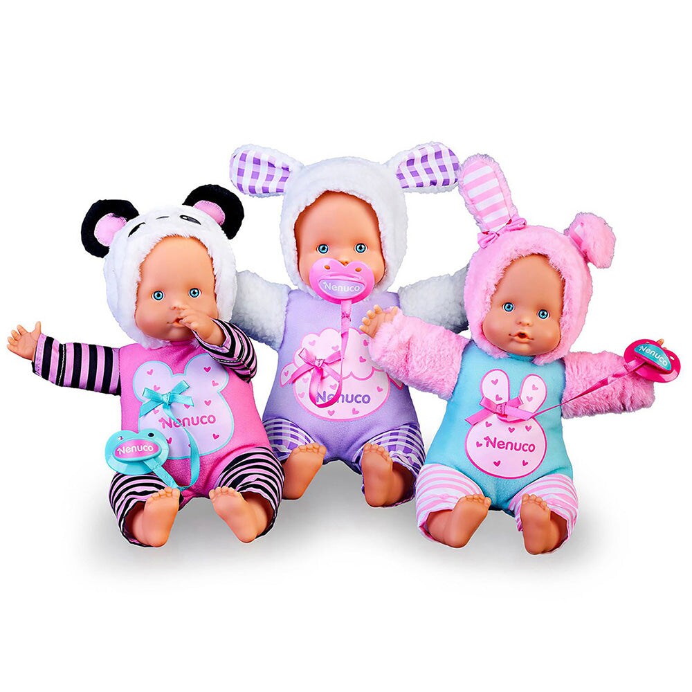 Nenuco Dress Up Baby Doll with Panda Outfit, 12&#x22; Doll