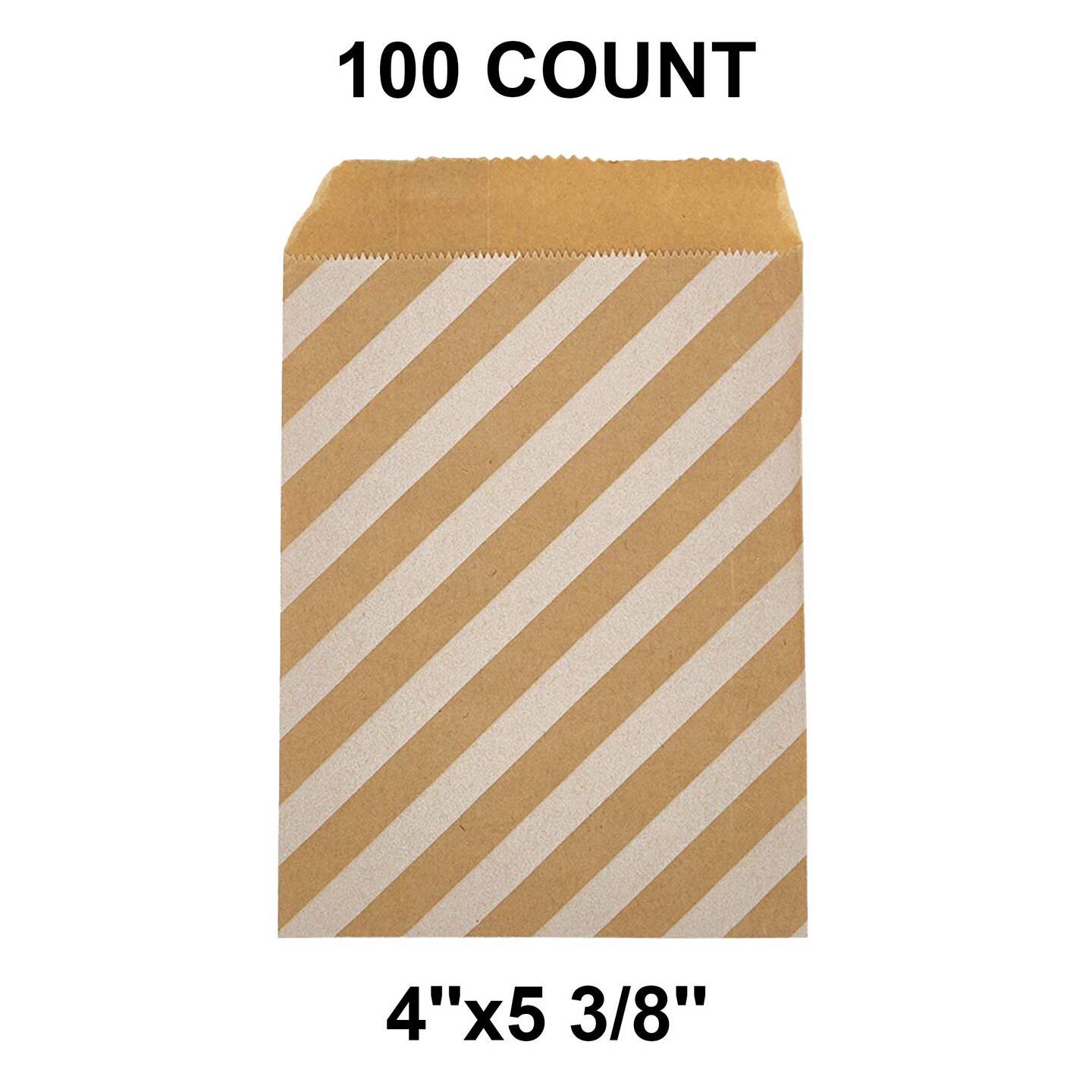 Essential White Paper Merchandise Bags 4&#x22; x 5 3/8&#x22;