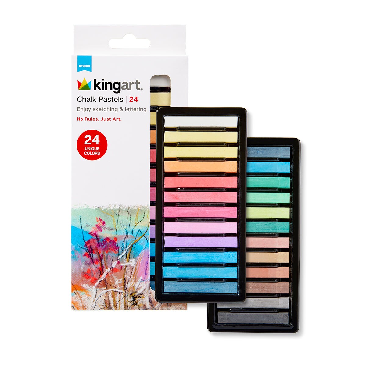 KINGART&#xAE; Chalk Pastels 24 pc