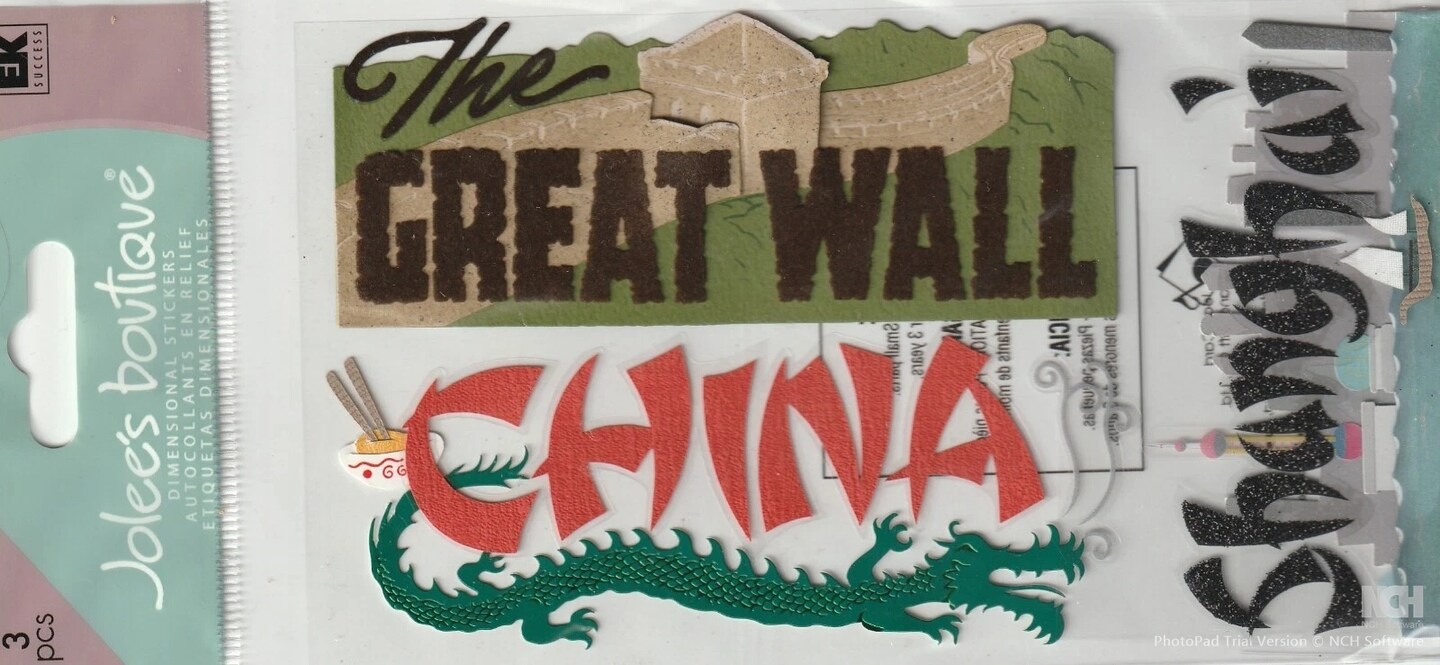 Jolee&#x27;s Boutique China Dimensional Stickers