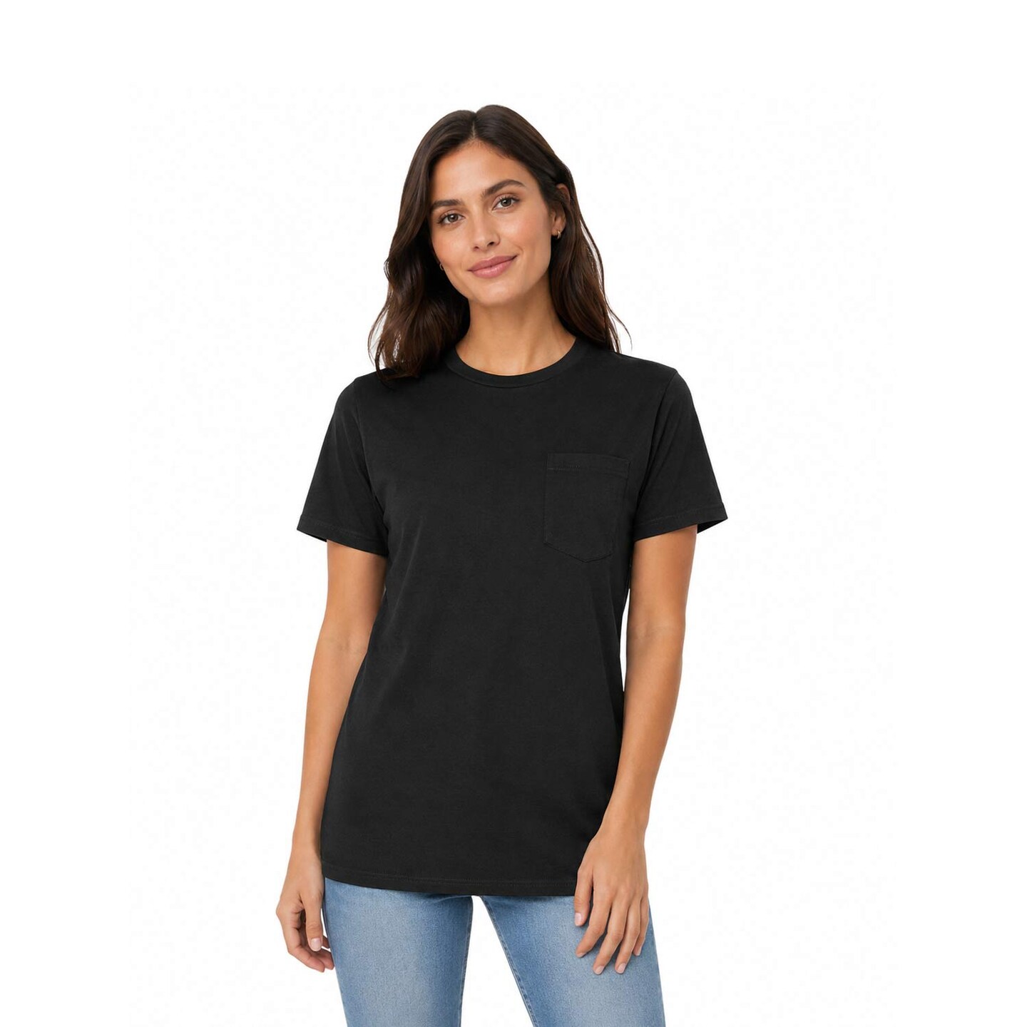 Essential-T Pocket Crewneck T-Shirt for Workwear, Casual