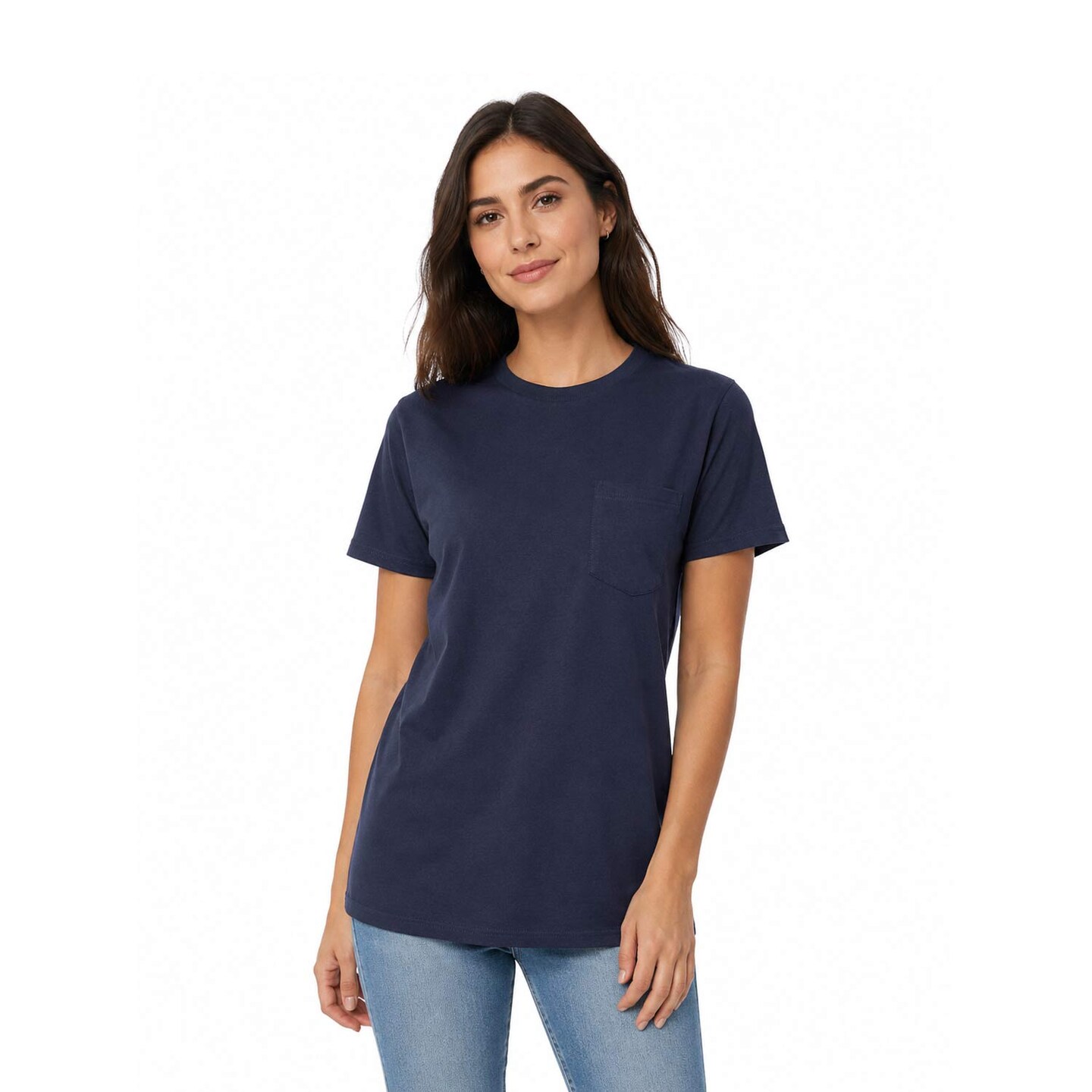 Essential-T Pocket Crewneck T-Shirt for Workwear, Casual 