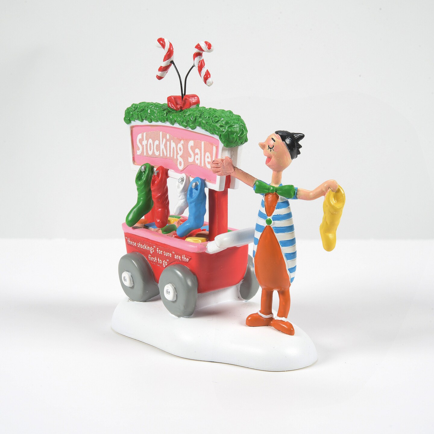 Department 56 Grinch Village A Who's Who Christmas Stocking Village Figurine 3.3in H