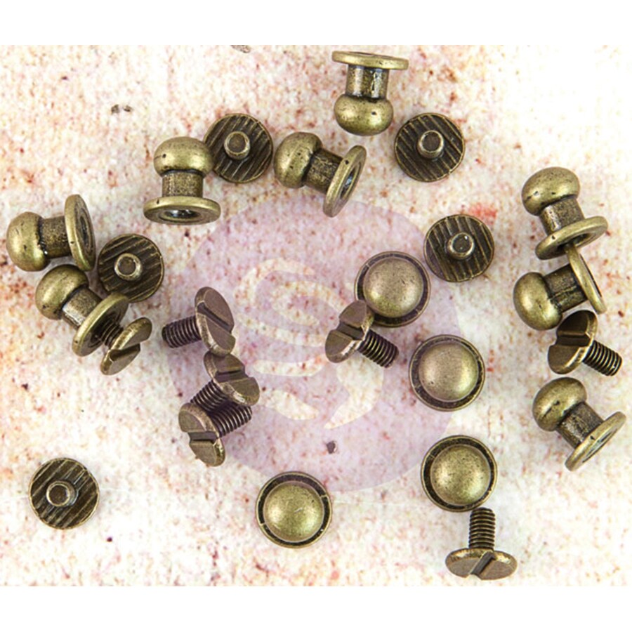 Prima Marketing Memory Hardware Embellishments-Metal Knobs .25" 12/Pkg