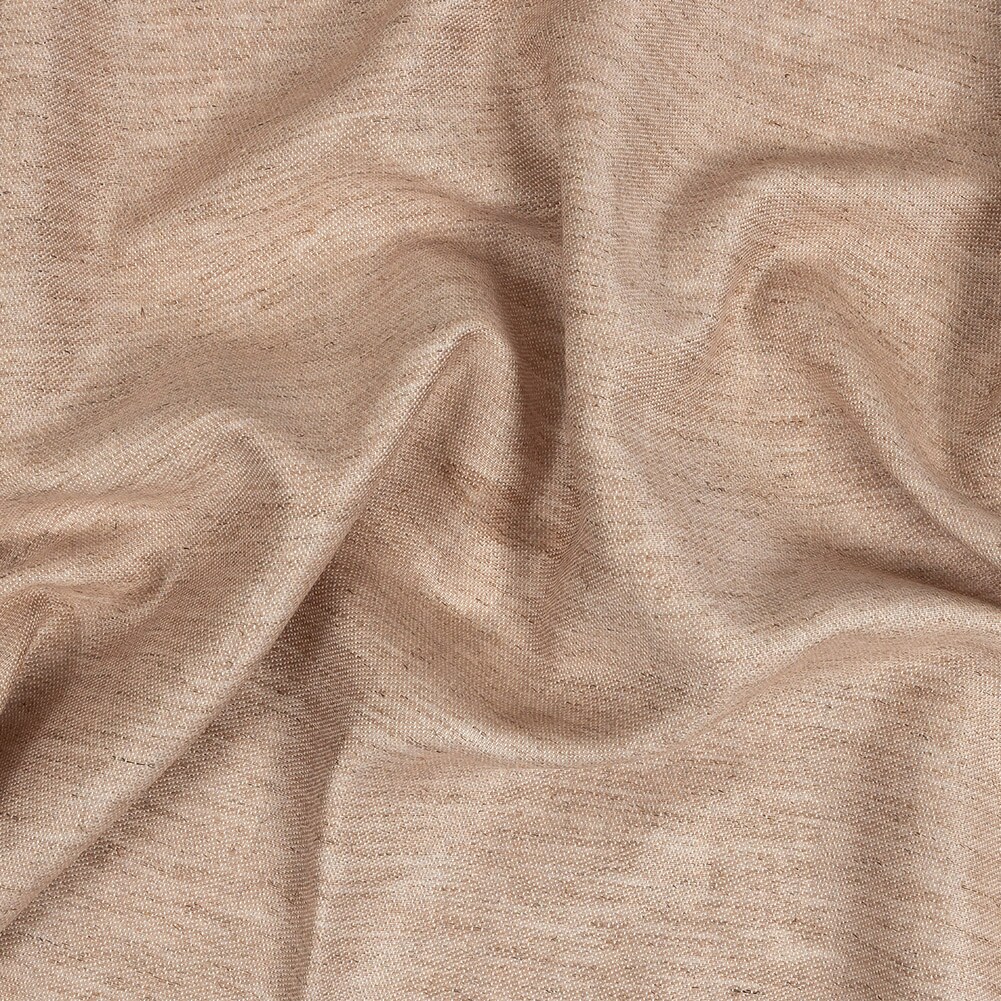 1 Yard Heathered Mauve Cotton Tencel Linen Blended Woven Fabric