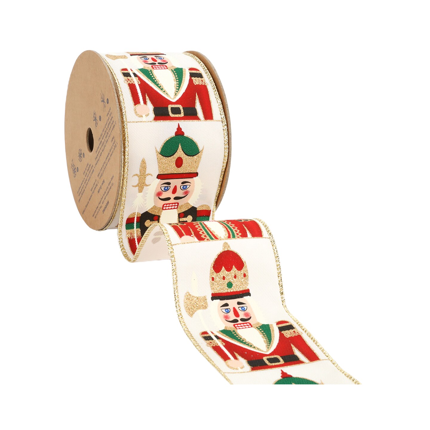LaRibbons 2 1/2&#x22; Wired Ribbon | &#x22;Nutcracker&#x22; | 10 Yard Roll