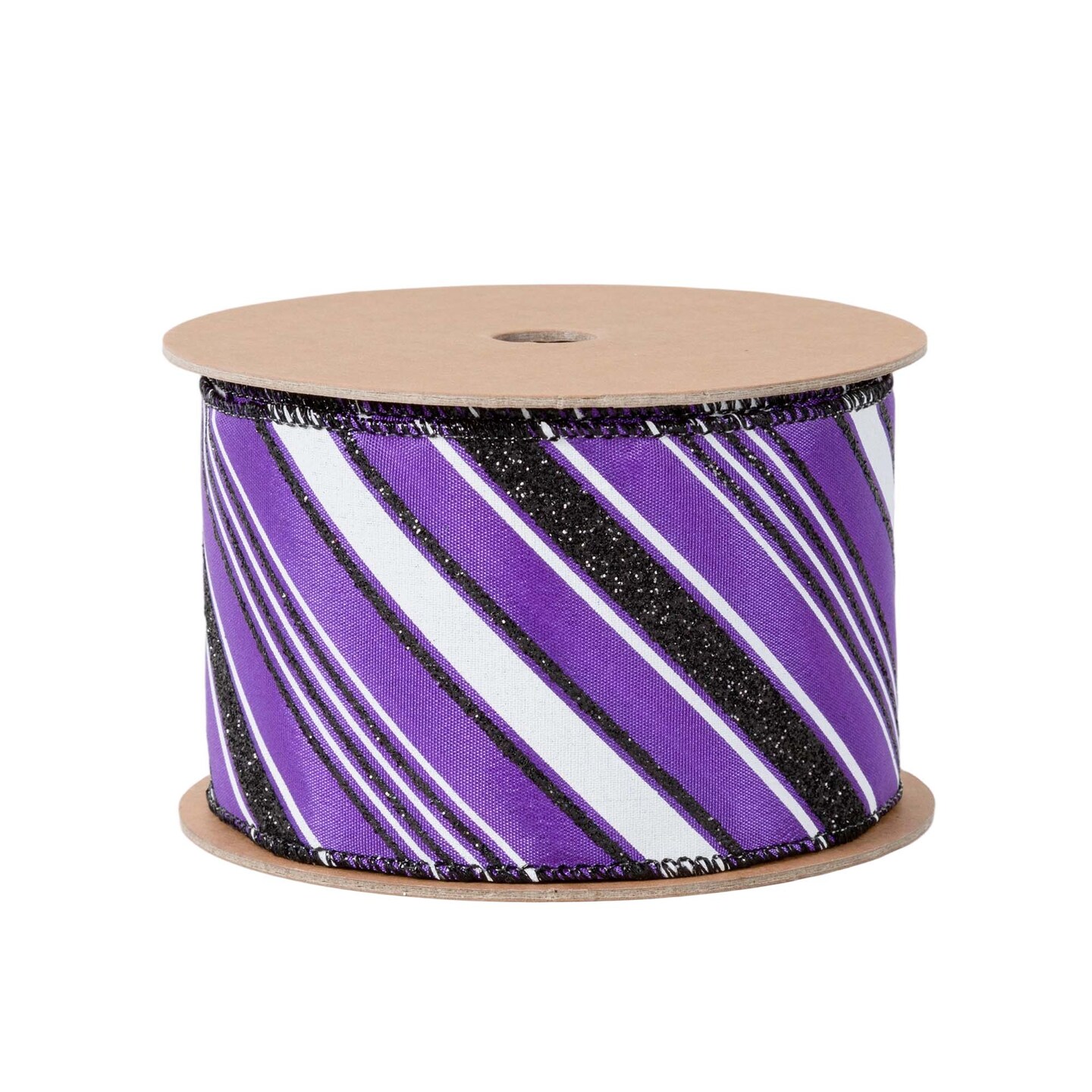 LaRibbons 1 1/2&#x22; - 2 1/2&#x22; Wired Ribbon | Candy Stripe | 10 Yard Roll