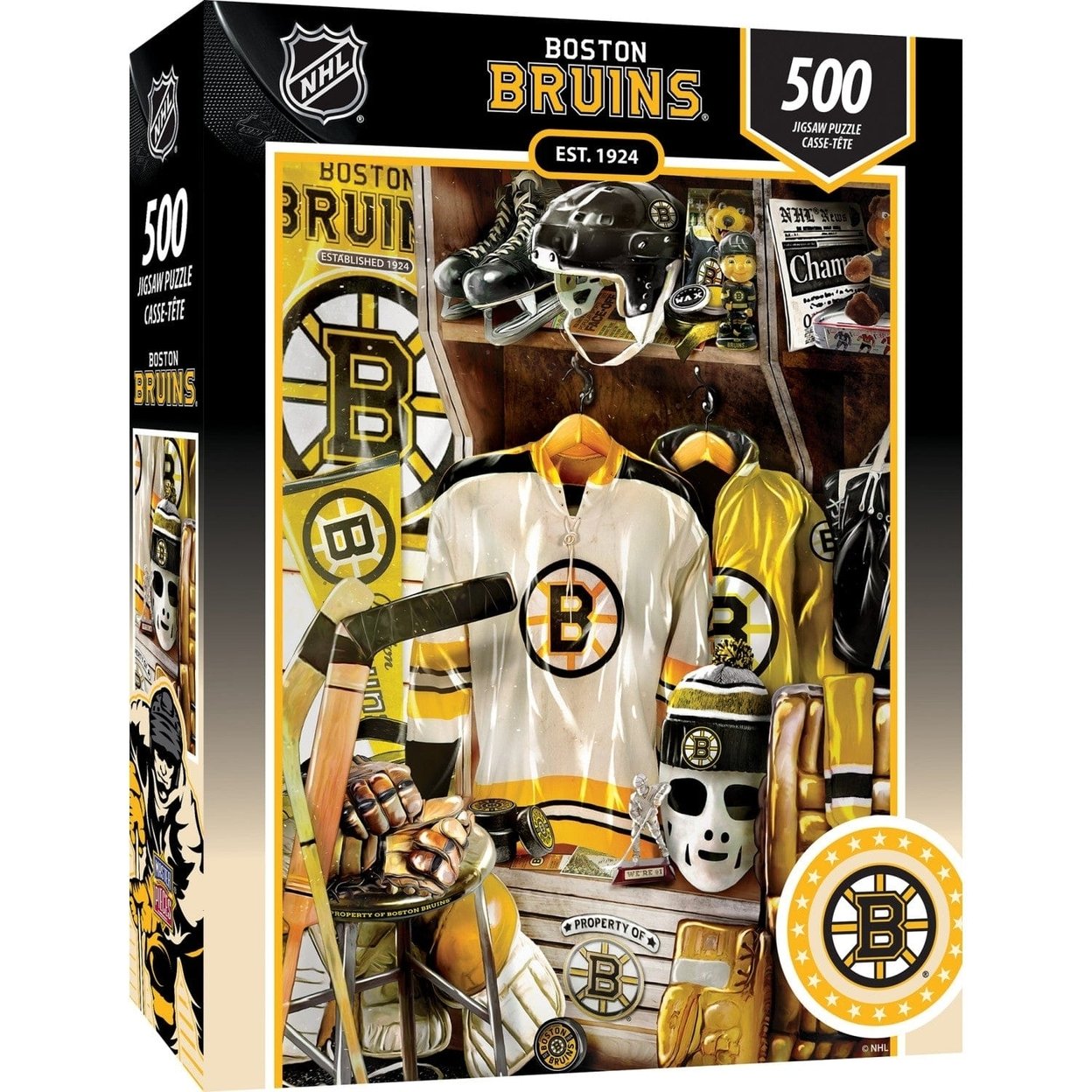 Boston Bruins 500 Piece Jigsaw Puzzle Vintage Memorabilia Eco-Friendly Material