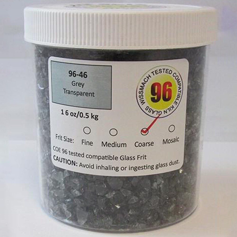 Wissmach Frit Coarse Grey 96-46 1Lb. Jar 96 COE
