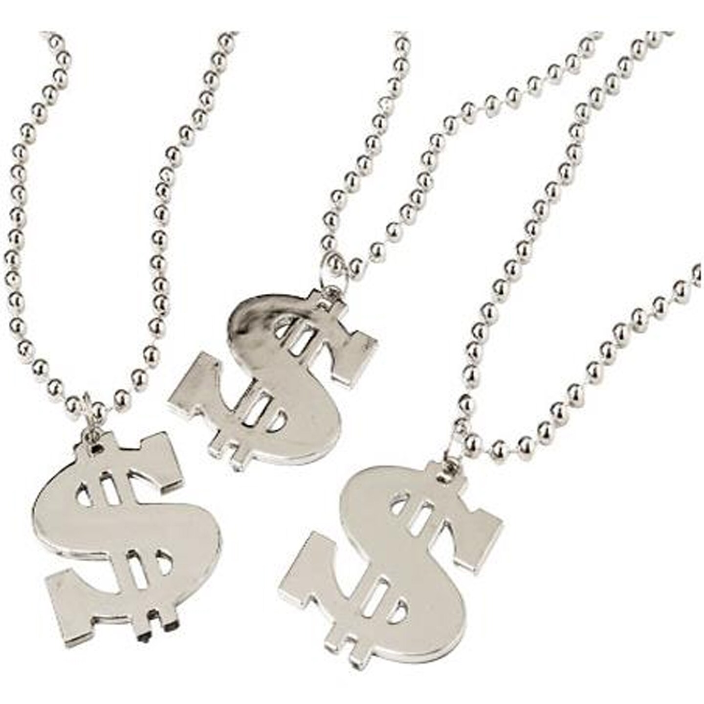 Dollar Sign Necklaces Include 12 Units