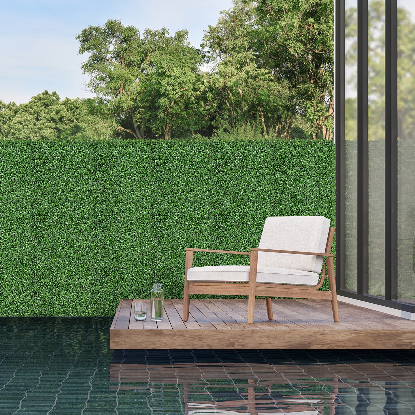 12-Pack 20x20 Inch Artificial Boxwood Wall Panels with Insertable Branches for Stunning Decor