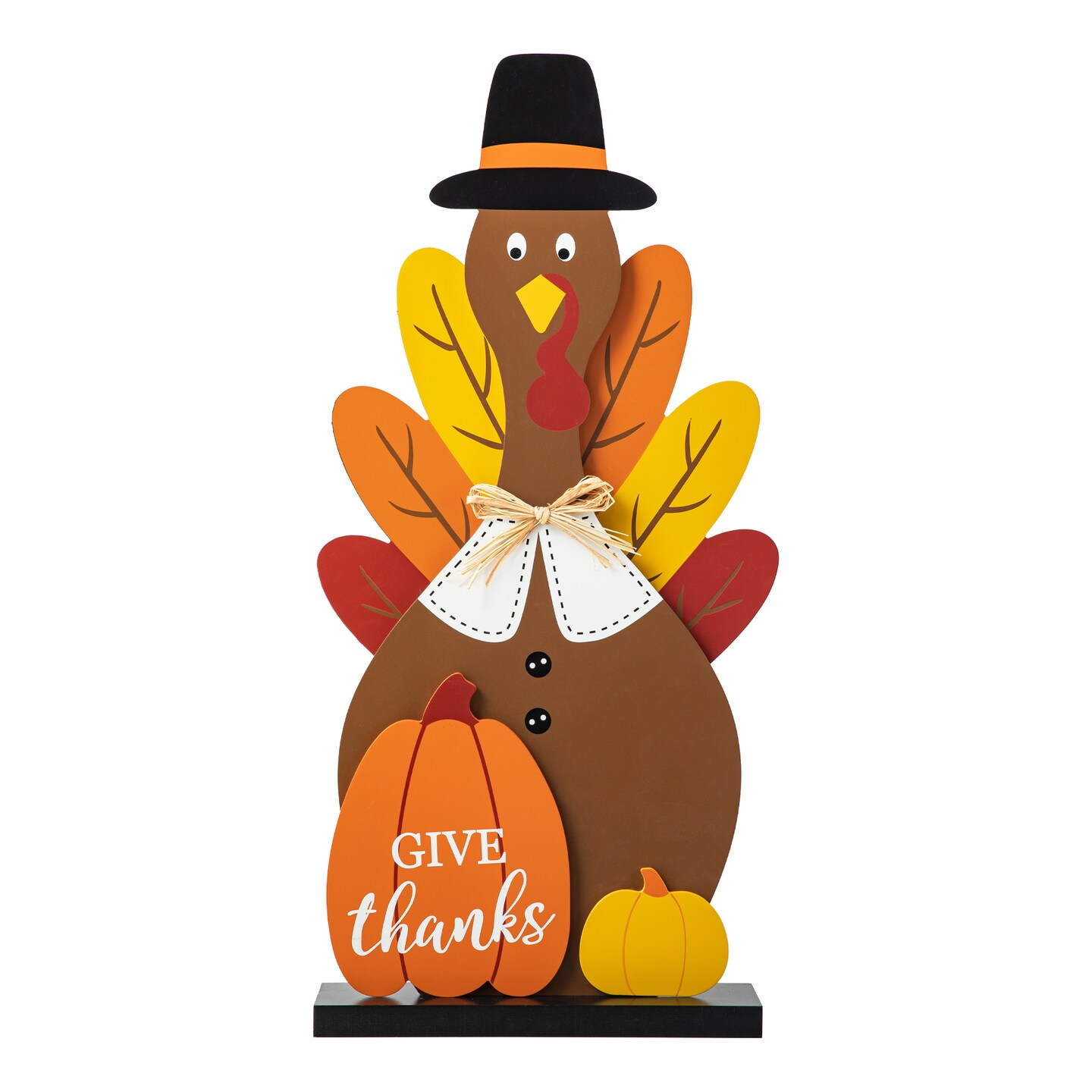 31&#x22;H Thanksgiving Wooden Turkey Porch Decor(KD)