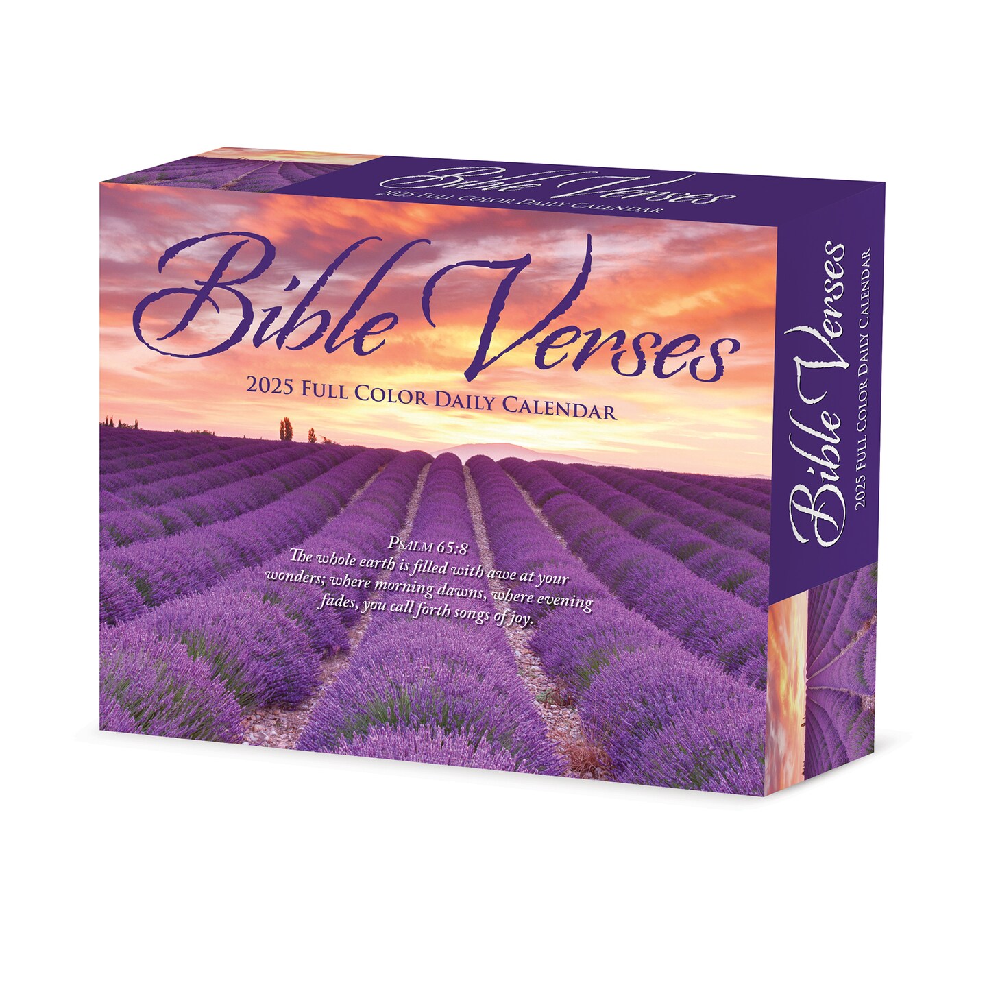 Bible Verses and Psalms 2025 Box Calendar, Daily Desktop