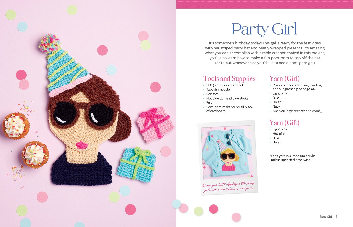 Crochet Girls: 10 Sweet &#x26; Simple Friends to Crochet &#x26; Appliqu&#xE9;
