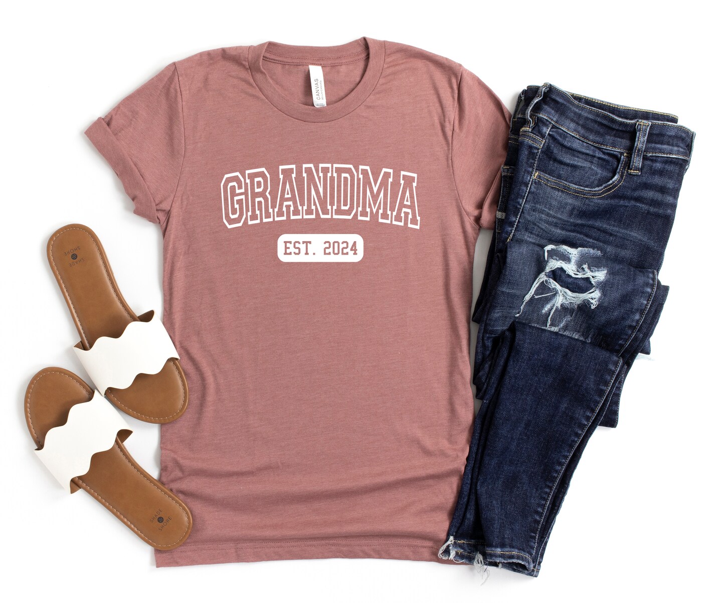 Custom Grandma Shirt, Grandma Est Custom Date, Grandma Gift, Grandma Tee, New Grandma T-Shirt, Gift for Grandma