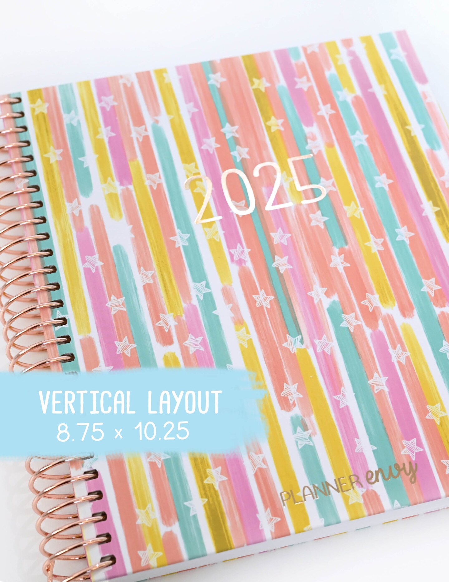 2025 Planner - Vertical Layout, Spiral Bound - &#x22;Stars &#x26; Stripes&#x22; (#310)