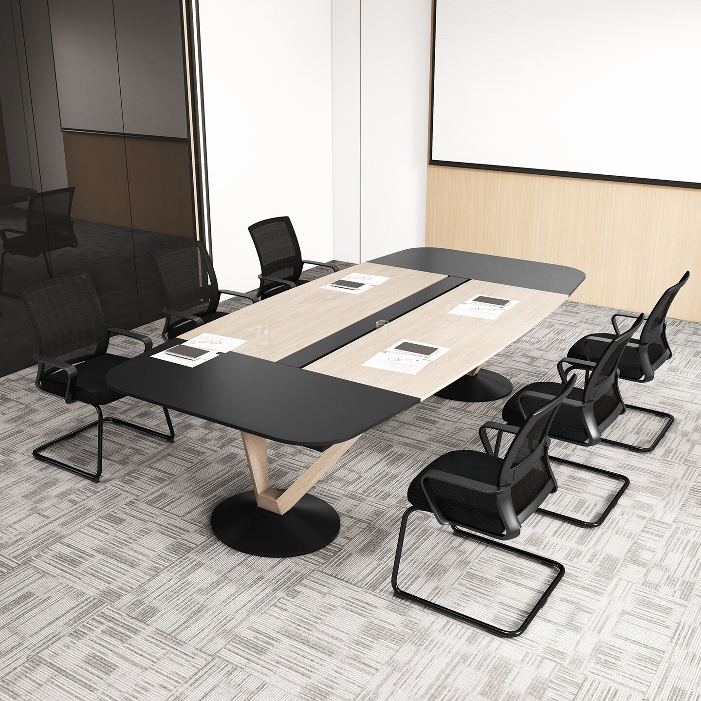 Office Guest Chair with Lumbar Support for Waiting Room