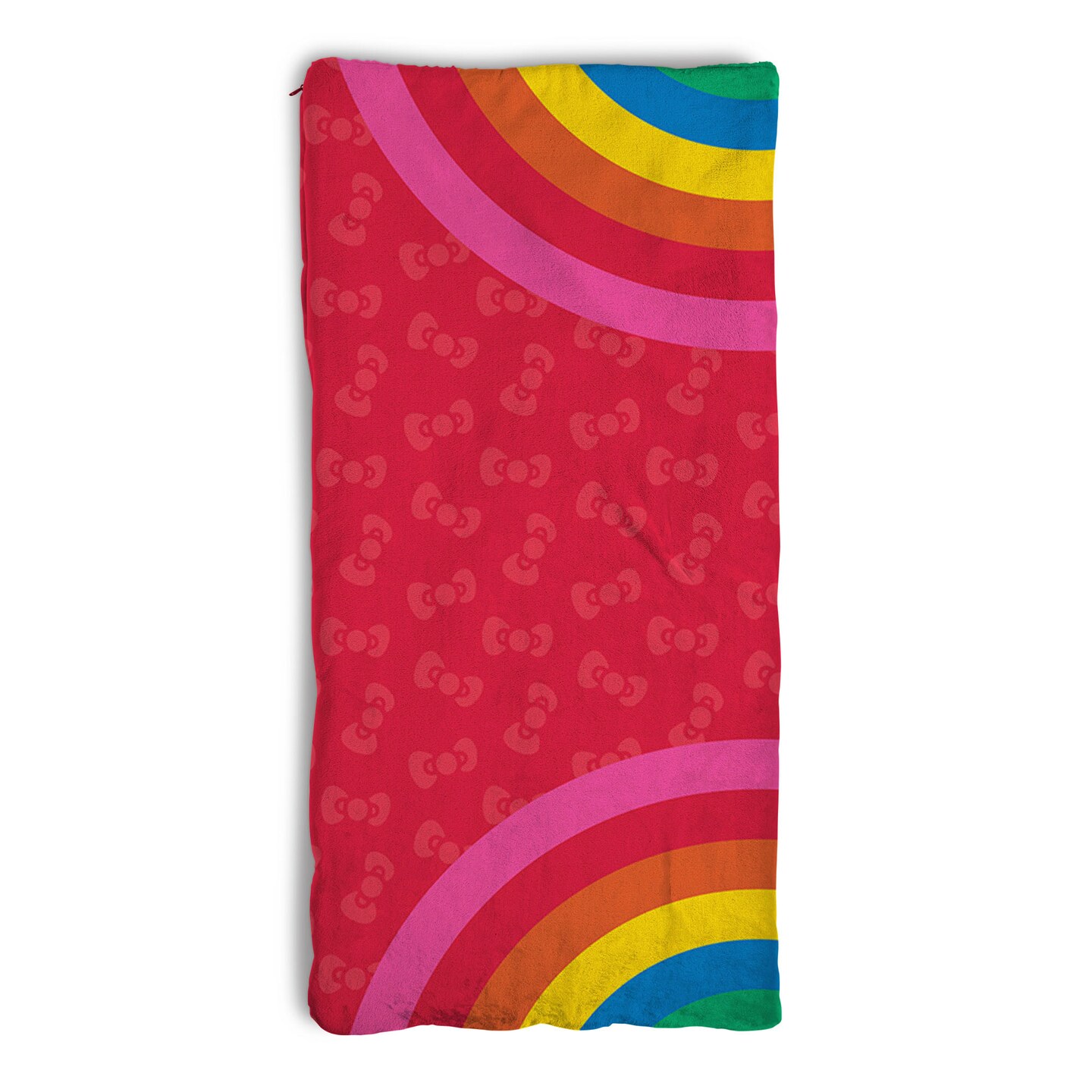 Sanrio Hello Kitty Pink Pride Silk Touch Throw Blanket Sherpa Slumber Bag 27&#xD7;56 Inches