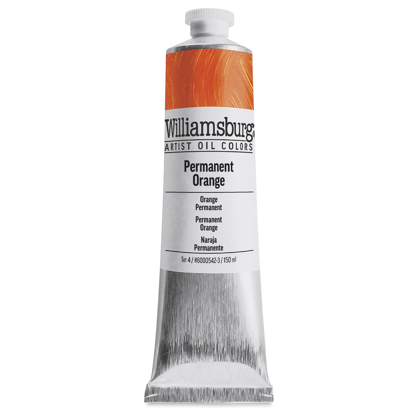Williamsburg Handmade Oil Paint - Permanent Orange, 150 ml tube
