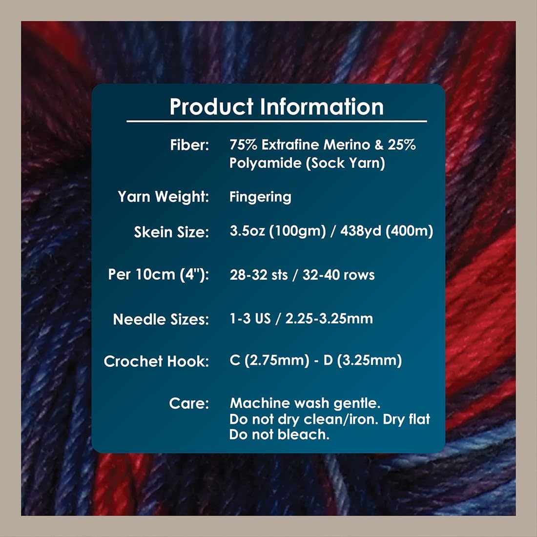 KnitPro Symfonie Premium Hand-Dyed Merino Wool & Polyamide Sock Yarns|Terra Variegated Colors